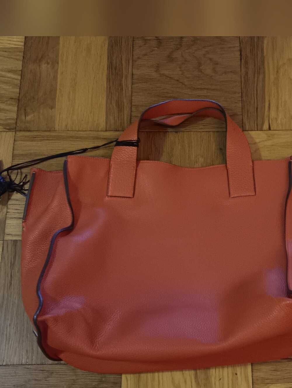CALVIN KLEIN COLLECTION Coral Pebbled Women's Tote Bag -